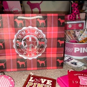 ❤️‍🔥VS PINK VINTAGE RARE/HTF PLAID BAG❤️‍🔥